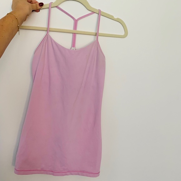Lululemon Power Y Tank Luon - Powdered Rose - Picture 2 of 6